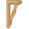 Ekena Millwork Funston Arts & Crafts Rough Sawn Bracket, Western Red Cedar, 4"W x 16"D x 28"H BKT04X16X28FST03RWR - alternate 3